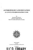 Cover of: Anthropology and education | Jacquetta H. Burnett