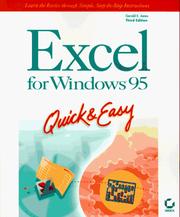 Cover of: Excel for Windows 95: Quick & Easy (Quick & Easy Series)