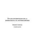 Cover of: En los intersticios de la democracia y el autoritarismo: algunos casos de Asia, África y América Latina