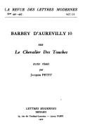 Cover of: Sur Le chevalier Des Touches