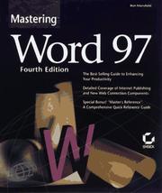 Cover of: Mastering Word 97 by Ron Mansfield