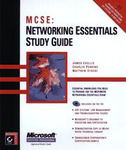Cover of: MCSE--networking essentials study guide | James Chellis