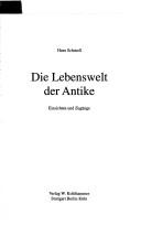 Cover of: Lebenswelt der Antike: Einsichten und Zugänge