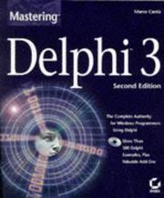 Cover of: Mastering Delphi 3