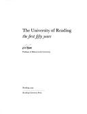 Cover of: The University of Reading by James Clarke Holt
