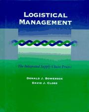 Cover of: Logistical management by Donald J. Bowersox