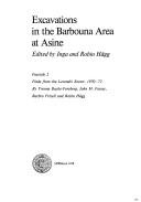 Cover of: Excavations in the Barbouna area at Asine
