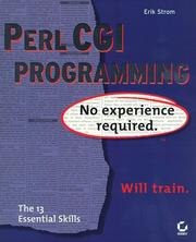 Perl CGI programming by Erik Strom