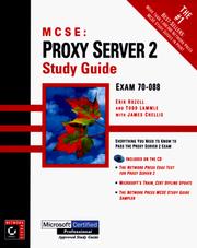 MCSE--Proxy Server 2 study guide by Erik Rozell