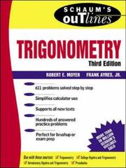 Cover of: Schaum's Outline of Trigonometry