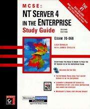 Cover of: MCSE NT Server 4 in the enterprise study guide