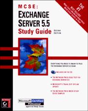 Cover of: MCSE Exchange 5 server 5.5 study guide