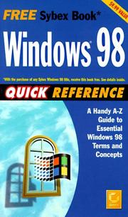 Cover of: Windows 98 quick reference