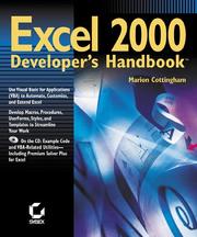 Cover of: Excel 2000 developer's handbook