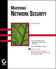 Cover of: Mastering network security by Chris Brenton