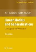 Cover of: Linear models and generalizations by C. Radhakrishna Rao ... [et al.] ; with contributions by Michael Schomaker.