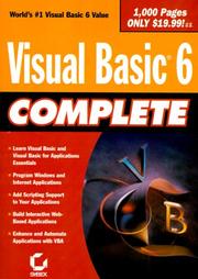 Cover of: Visual Basic 6 complete