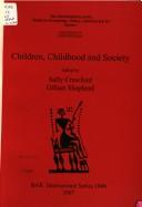 Cover of: Children, childhood and society
