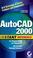 Cover of: AutoCAD 2000 instant reference