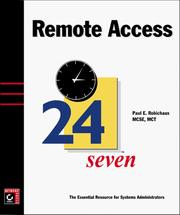 Cover of: Remote Access 24Seven (24seven) by Paul E. Robichaux