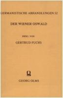 Cover of: Der Wiener Oswald by hrsg. von Gertrud Fuchs.