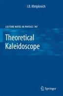 Cover of: Theoretical kaleidoscope