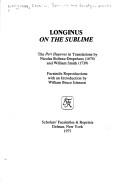 Cover of: Longinus On the sublime.