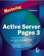 Cover of: Mastering Active Server Pages 3 by A. Russell Jones