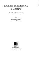 Cover of Later medieval Europe