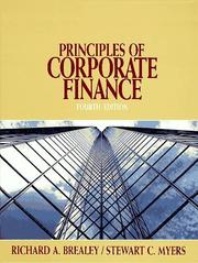 Cover of: Principles of corporate finance by Richard A. Brealey, Richard Brealey