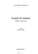 Cover of: Iliade di Omero tradotta in ottava rima by Όμηρος