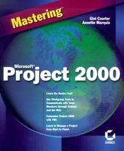 Cover of: Mastering Microsoft Project 2000 (Mastering) by Gini Courter, Annette Marquis