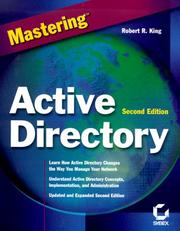 Cover of: Mastering Active Directory (Mastering) by Robert King