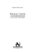 Cover of: Poéticas y poetas contemporáneos: de Luis Cernuda a Juan Gil-Albert
