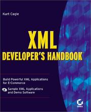 Cover of: XML Developer's Handbook