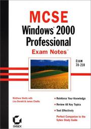 Cover of: MCSE: Windows 2000 Professional Exam Notes Exam 70-210