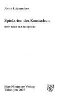 Cover of: Spielarten des Komischen: Ernst Jandl und die Sprache