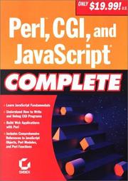 Cover of: Perl, CGI, and JavaScript Complete by Sybex