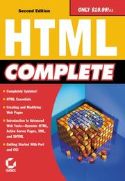Cover of: HTML Complete by Sybex