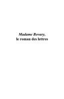 Cover of: Madame Bovary, le roman des lettres