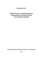 Wilhelm Keil als sozialdemokratischer Finanzpolitiker im Kaiserreich und in der Weimarer Republik by Boris Schwitzer