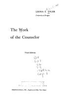 Cover of: The work of the counselor by Leona Elizabeth Tyler