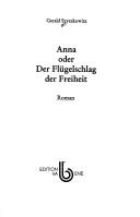 Cover of: Anna, oder, Der Flügelschlag der Freiheit: Roman