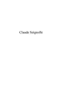 Cover of: Claude Seignolle: du sacré à l'étrange