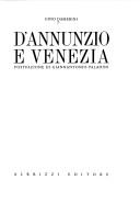 Cover of: D'Annunzio e Venezia