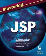 Cover of: Mastering JSP by Todd Cook