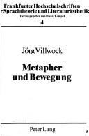 Metapher und Bewegung by Prof. Dr. Jörg Villwock