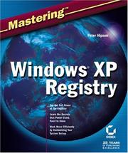 Cover of: Mastering Windows XP Registry