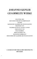 Gesammelte Werke by Johannes Kepler