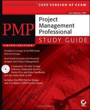 Cover of: PMP: Project Management Professional Study Guide, 3rd Edition